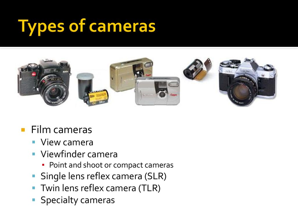 Types of sale film cameras